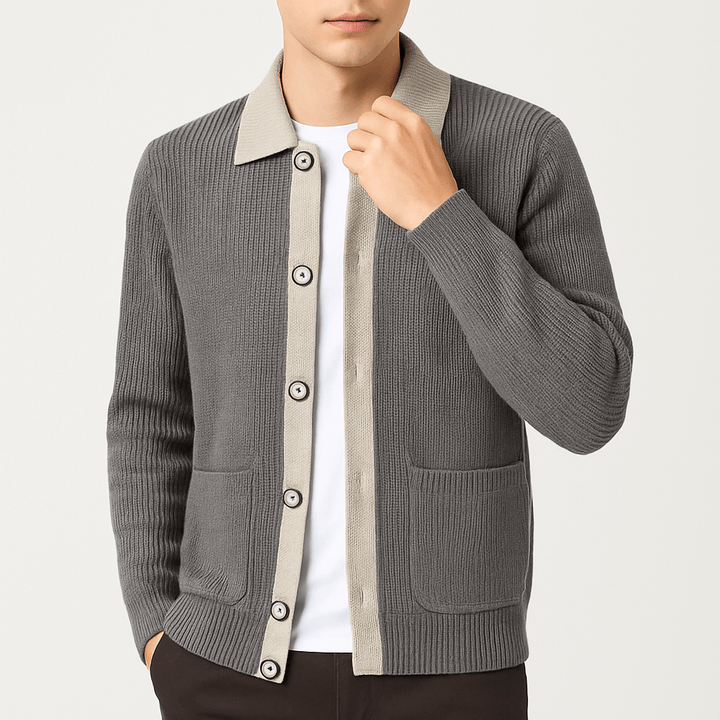 Unisex Waffle Knit Jacket Relaxed Fit