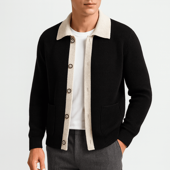 Unisex Waffle Knit Jacket Relaxed Fit