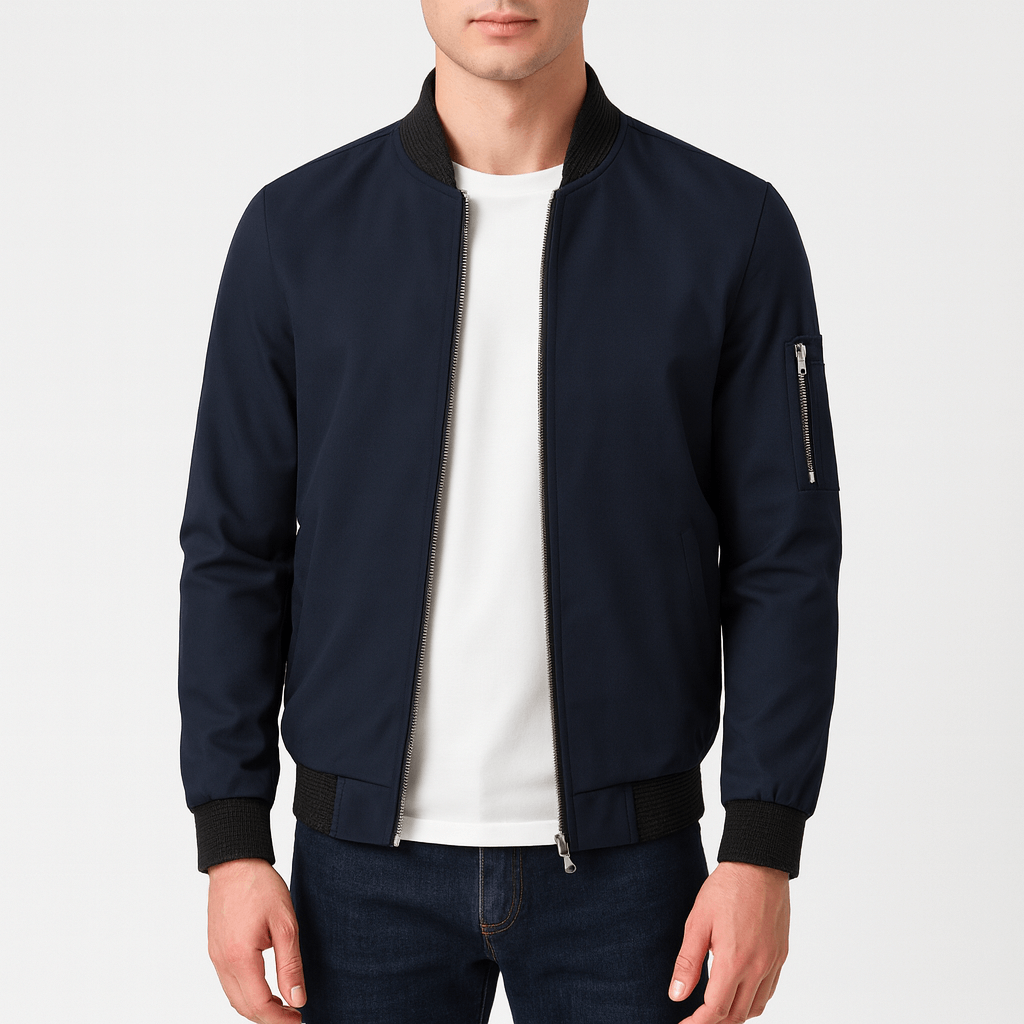 Unisex Bomber Jacket Water-Resistant Lightweight Fit