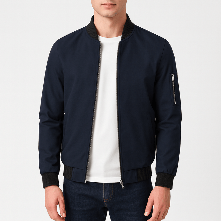 Unisex Bomber Jacket Water-Resistant Lightweight Fit