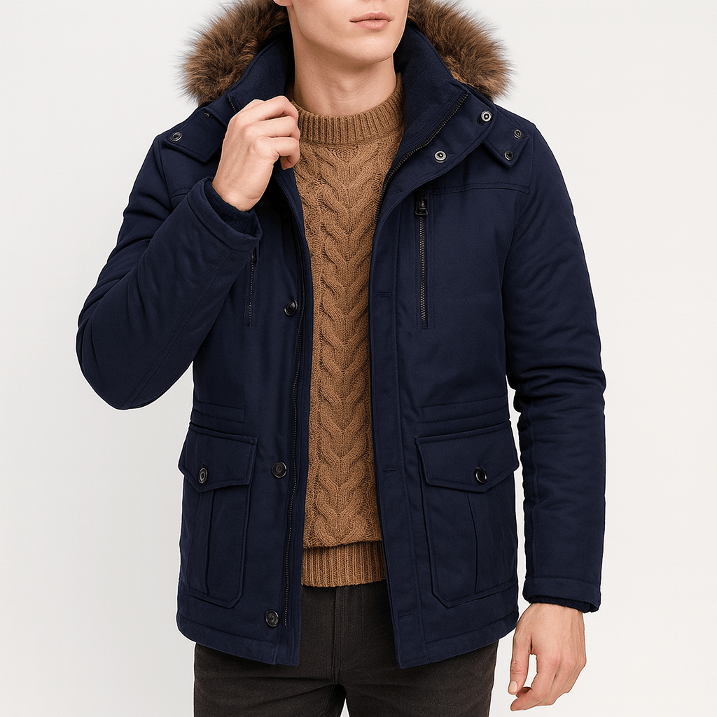 Unisex Winter Parka Jacket Insulated Warm Fit