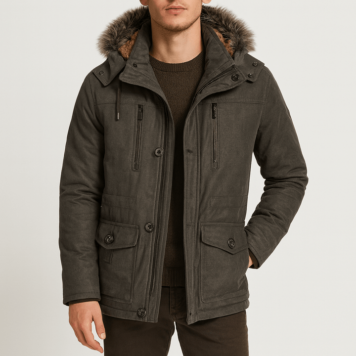 Unisex Winter Parka Jacket Insulated Warm Fit