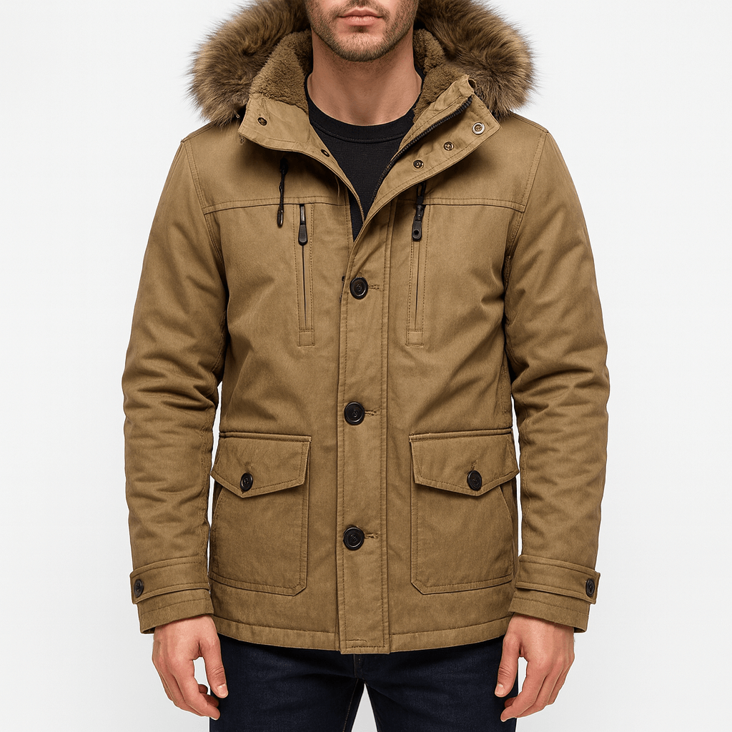 Unisex Winter Parka Jacket Insulated Warm Fit