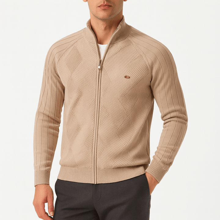 Womens Wool Blend Knitted Jacket Relaxed Fit - BritishMode