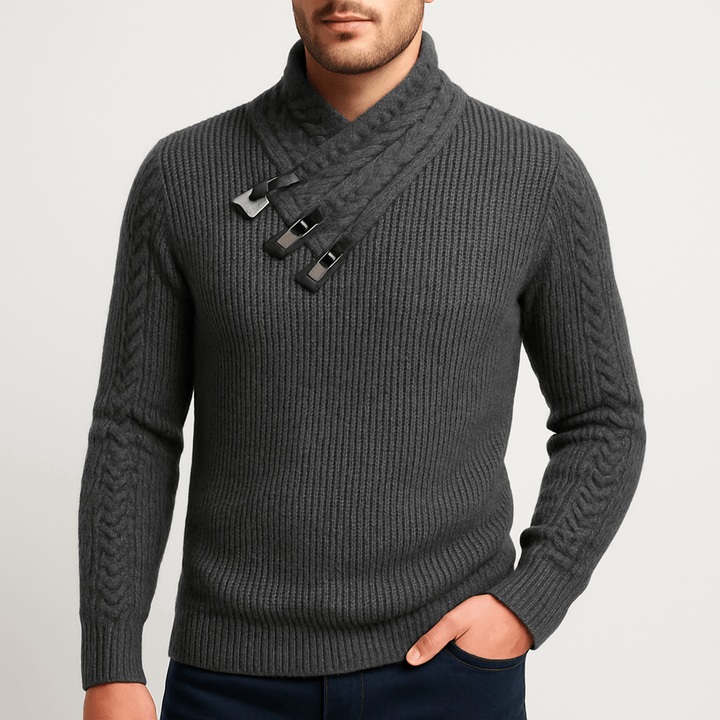 Unisex Pullover Sweater Wool Blend Regular Fit