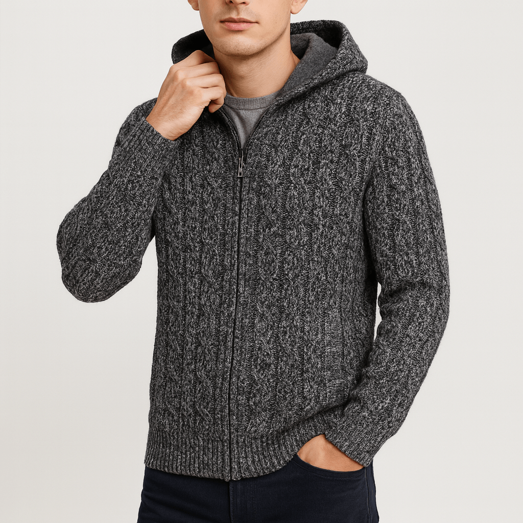 Unisex Wool Hooded Sweater Relaxed Fit