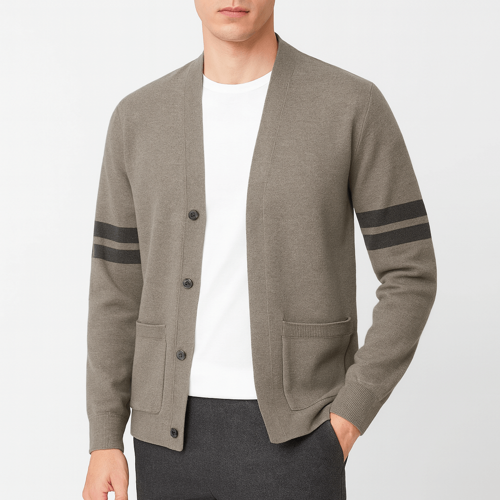 Womens Wool Knit Cardigan Relaxed Fit - BritishMode