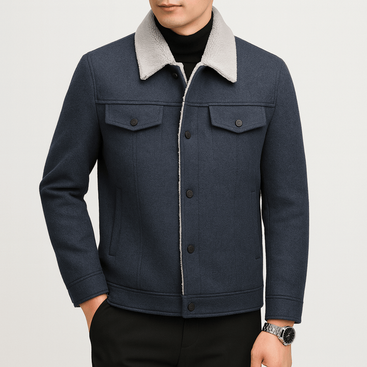 Unisex Wool Sherpa Jacket Relaxed Fit