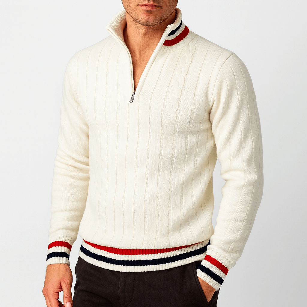 Unisex Wool Zip-Up Sweater Regular Fit - BritishMode