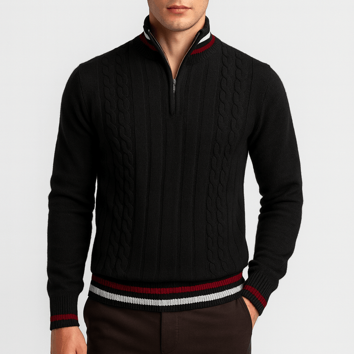 Unisex Wool Zip-Up Sweater Regular Fit