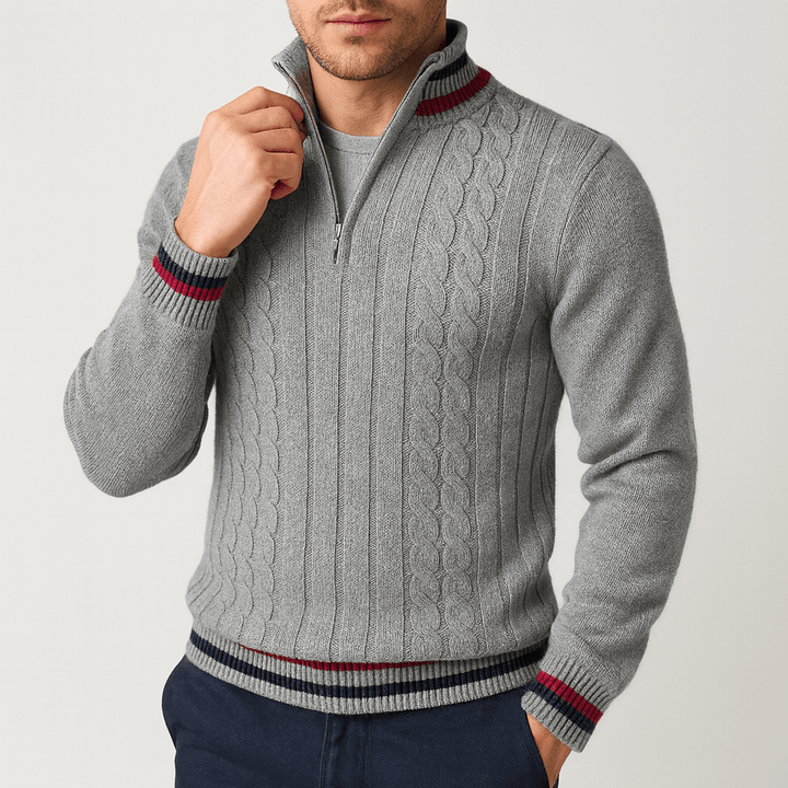 Unisex Wool Zip-Up Sweater Regular Fit