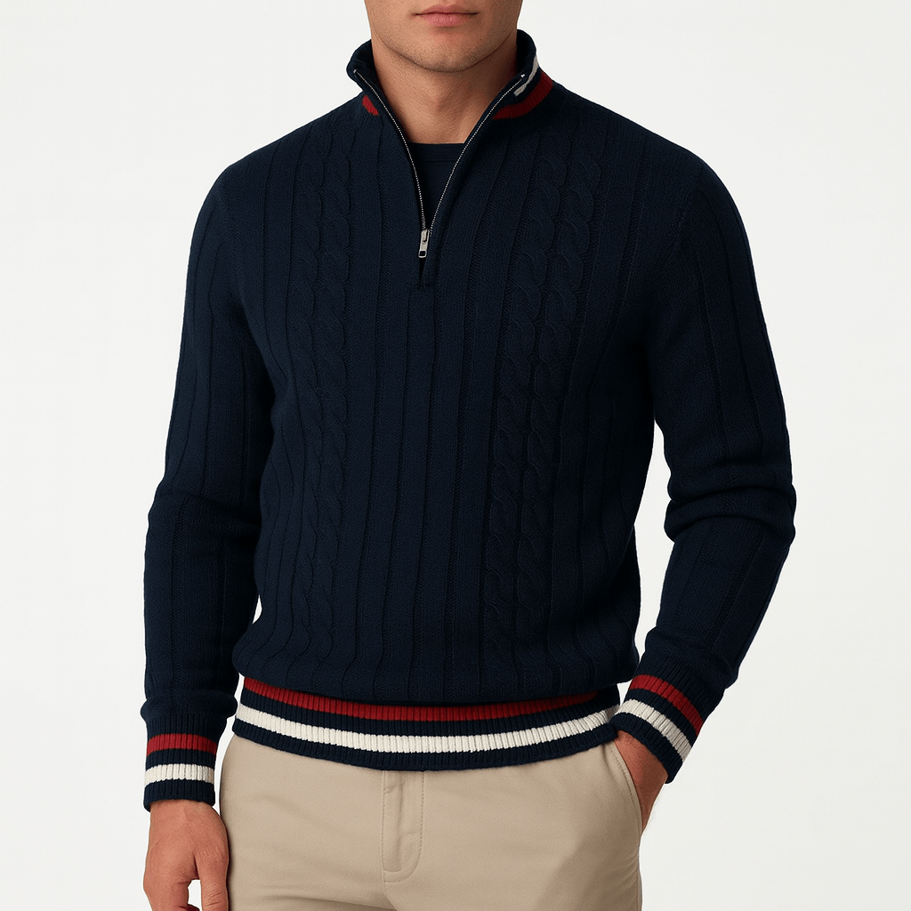 Unisex Wool Zip-Up Sweater Regular Fit