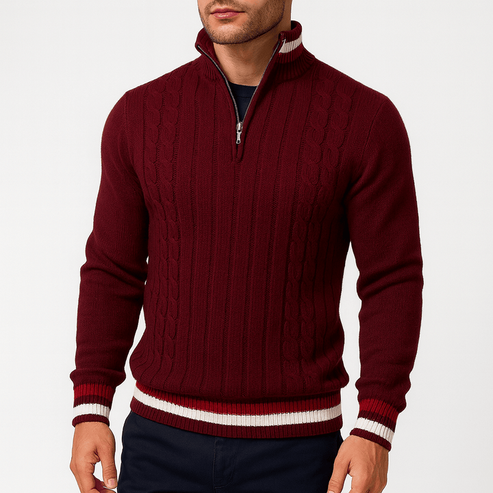 Unisex Wool Zip-Up Sweater Regular Fit