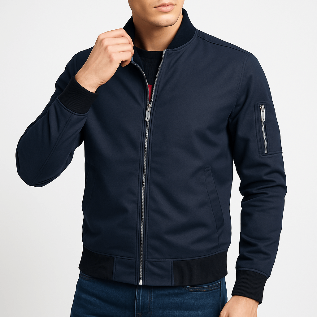 Unisex Bomber Jacket with Zip Pockets