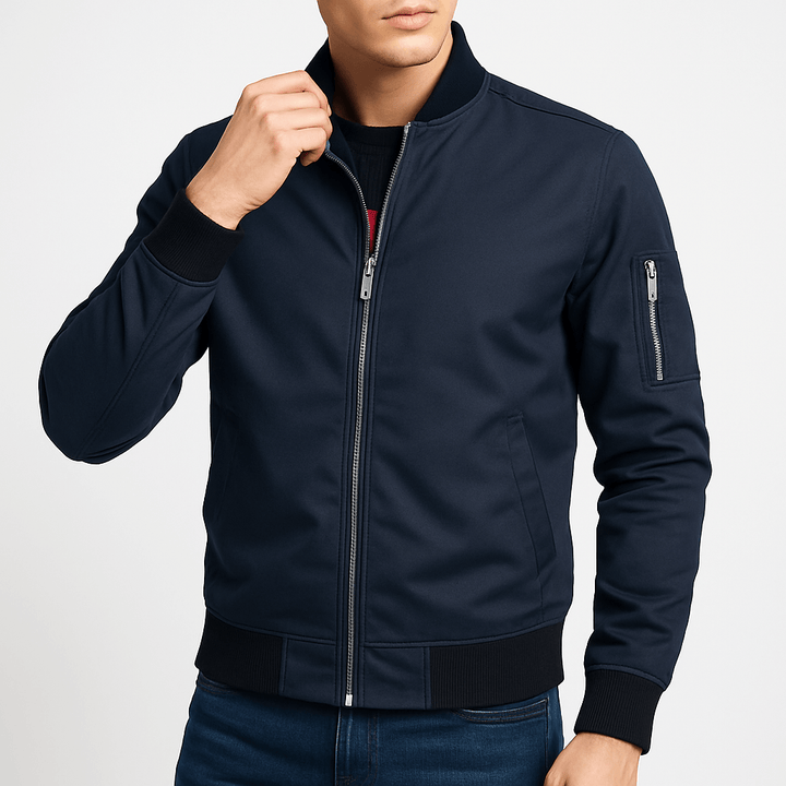 Unisex Bomber Jacket with Zip Pockets