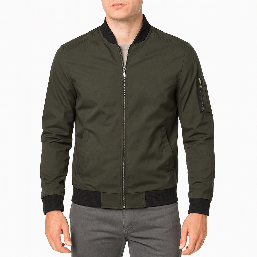 Unisex Bomber Jacket with Zip Pockets