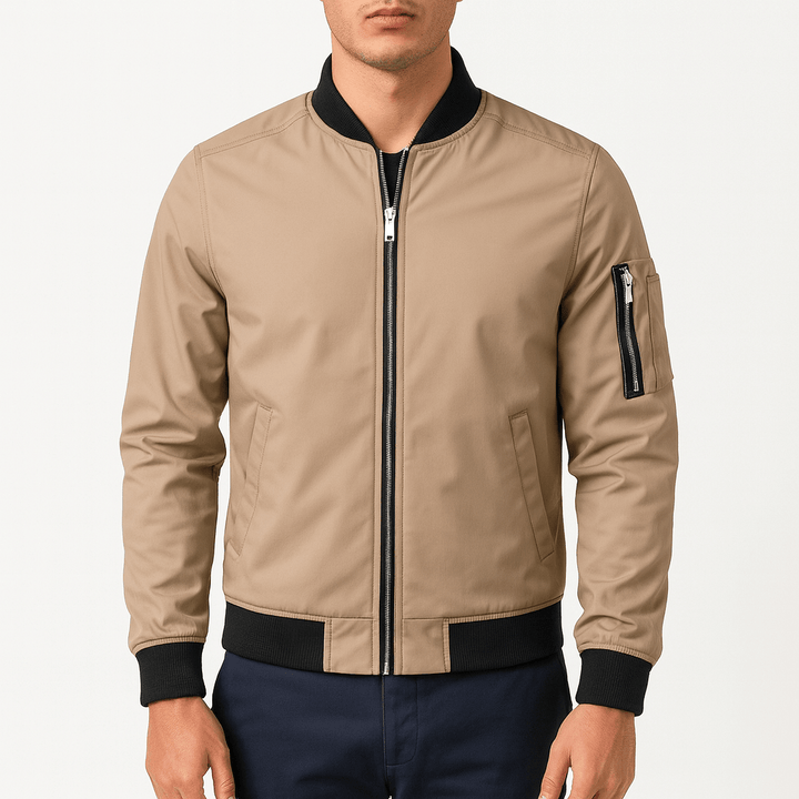 Unisex Bomber Jacket with Zip Pockets