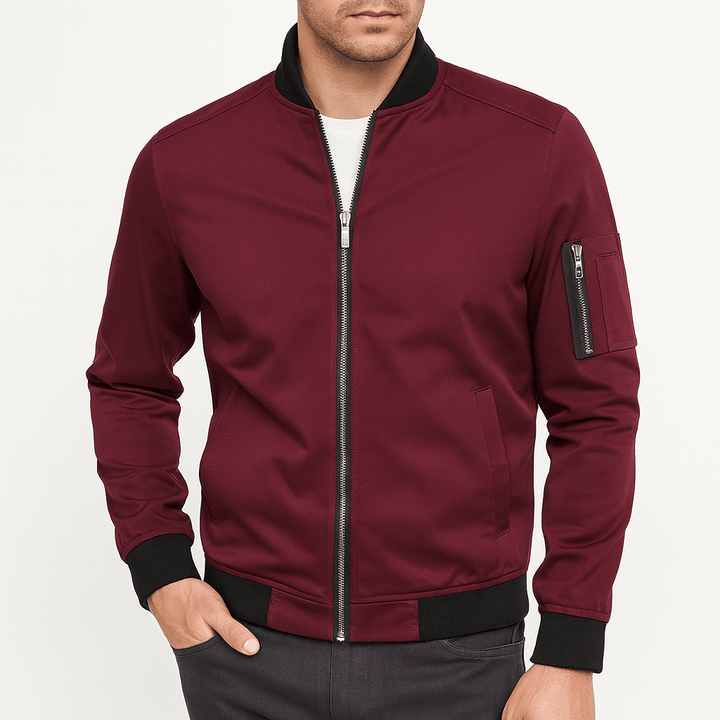 Unisex Bomber Jacket with Zip Pockets