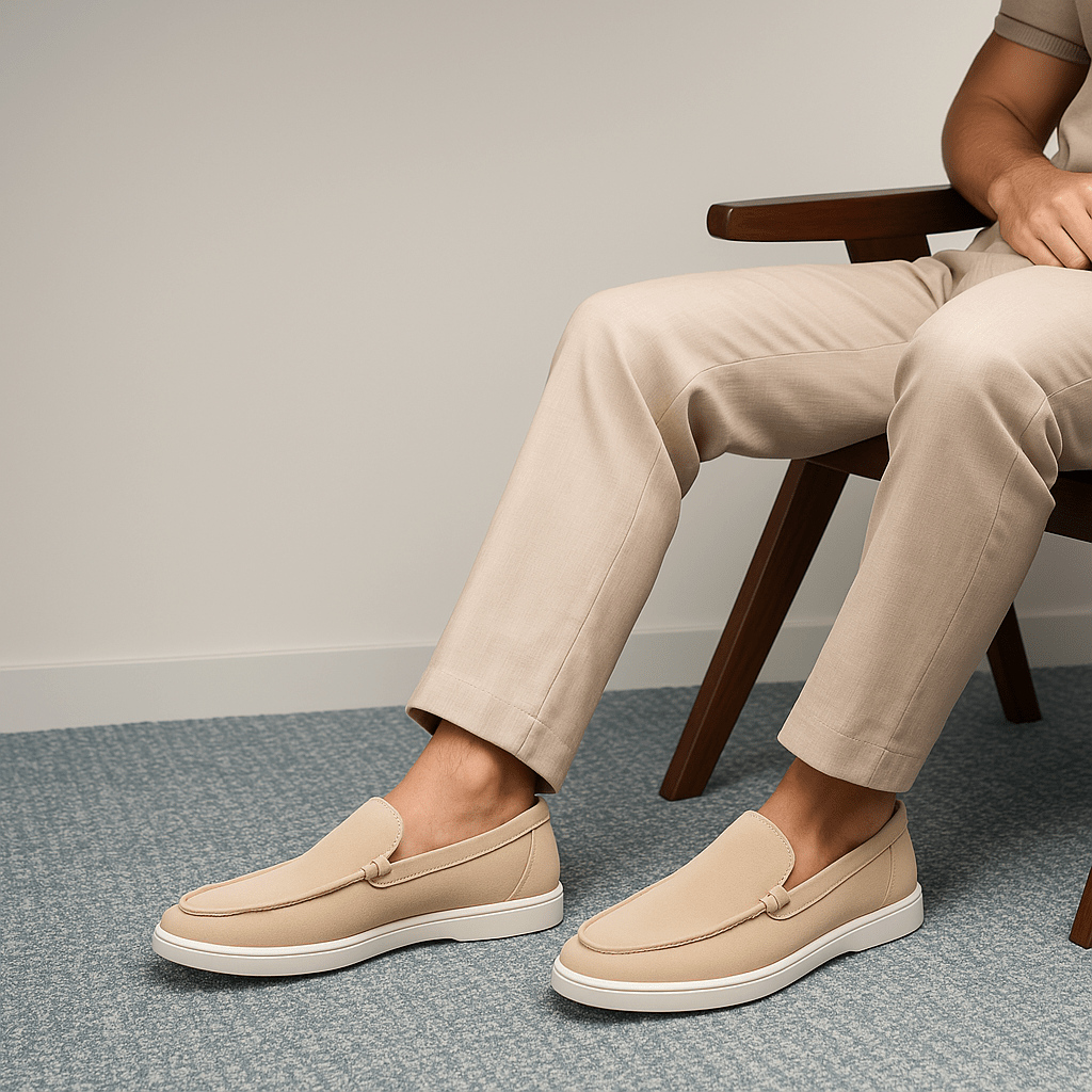 Mens Slip-On Loafers Suede Casual Fit