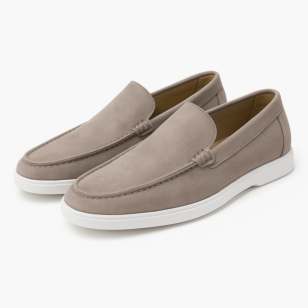 Mens Slip-On Loafers Suede Casual Fit