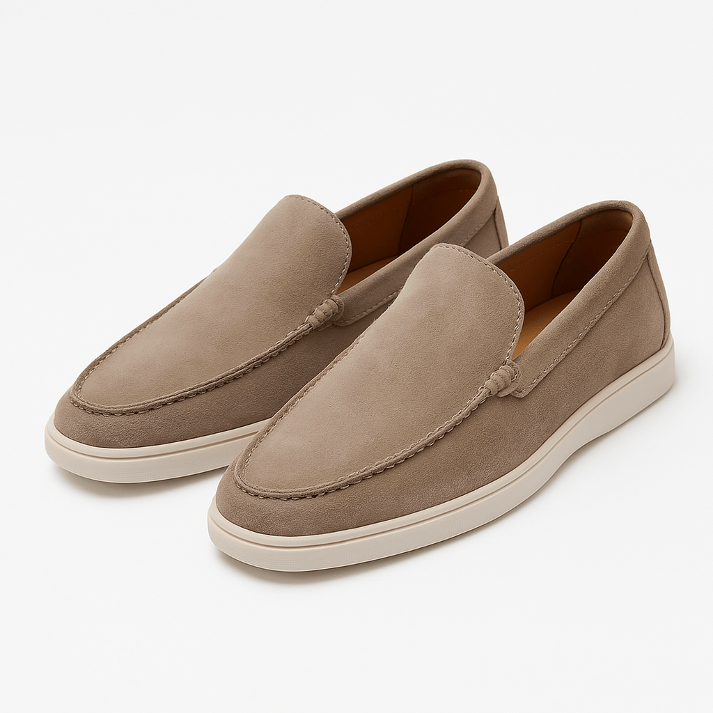 Mens Slip-On Loafers Suede Casual Fit
