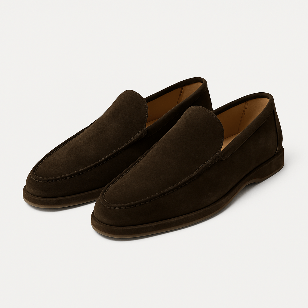 Mens Slip-On Loafers Suede Casual Fit