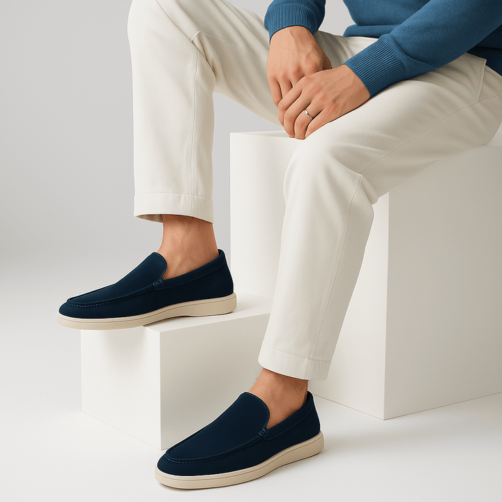 Mens Slip-On Loafers Suede Casual Fit