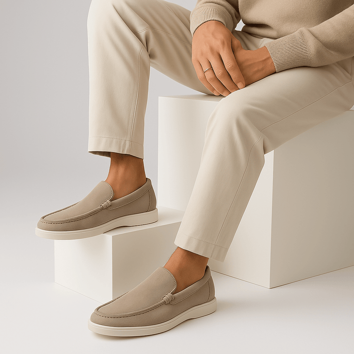Mens Slip-On Loafers Suede Casual Fit