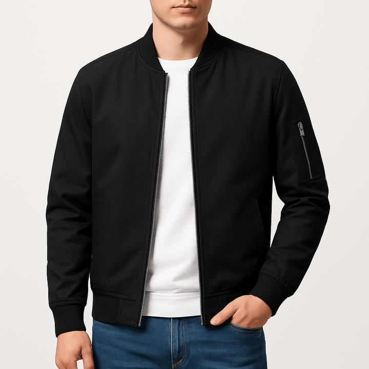 Mens Bomber Jacket Lightweight Relaxed Fit