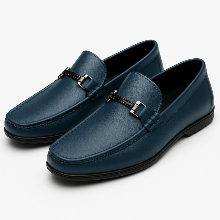 Mens Leather Slip-On Shoes Comfortable Fit - BritishMode