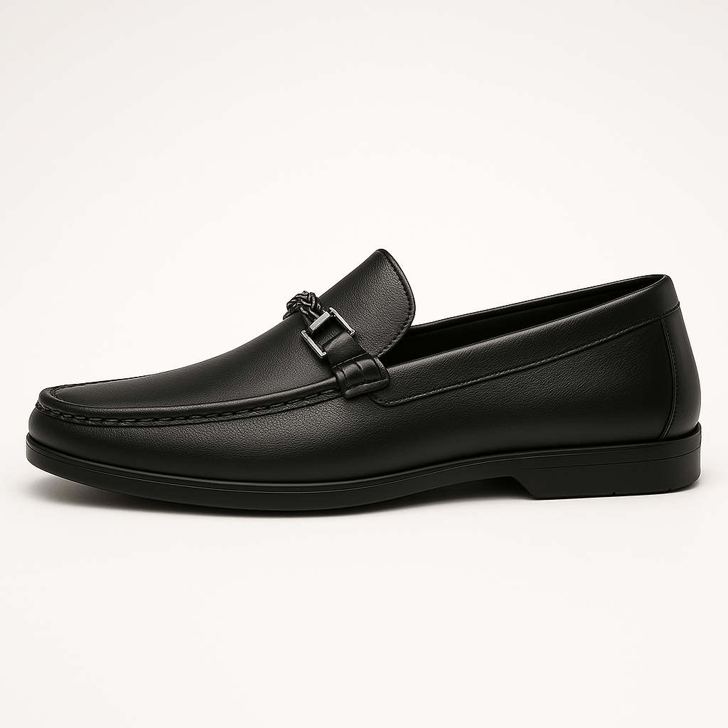 Mens Leather Slip-On Shoes Comfortable Fit