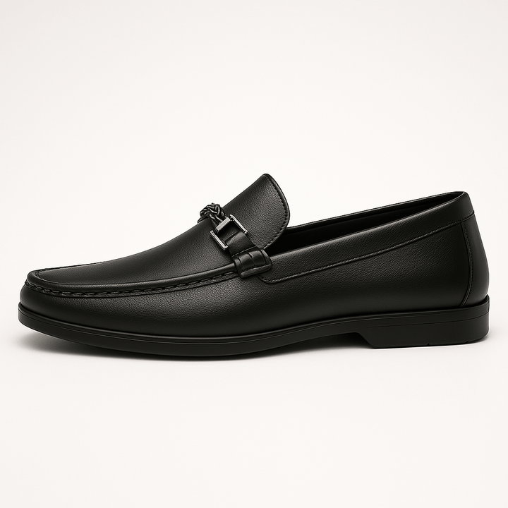 Mens Leather Slip-On Shoes Comfortable Fit