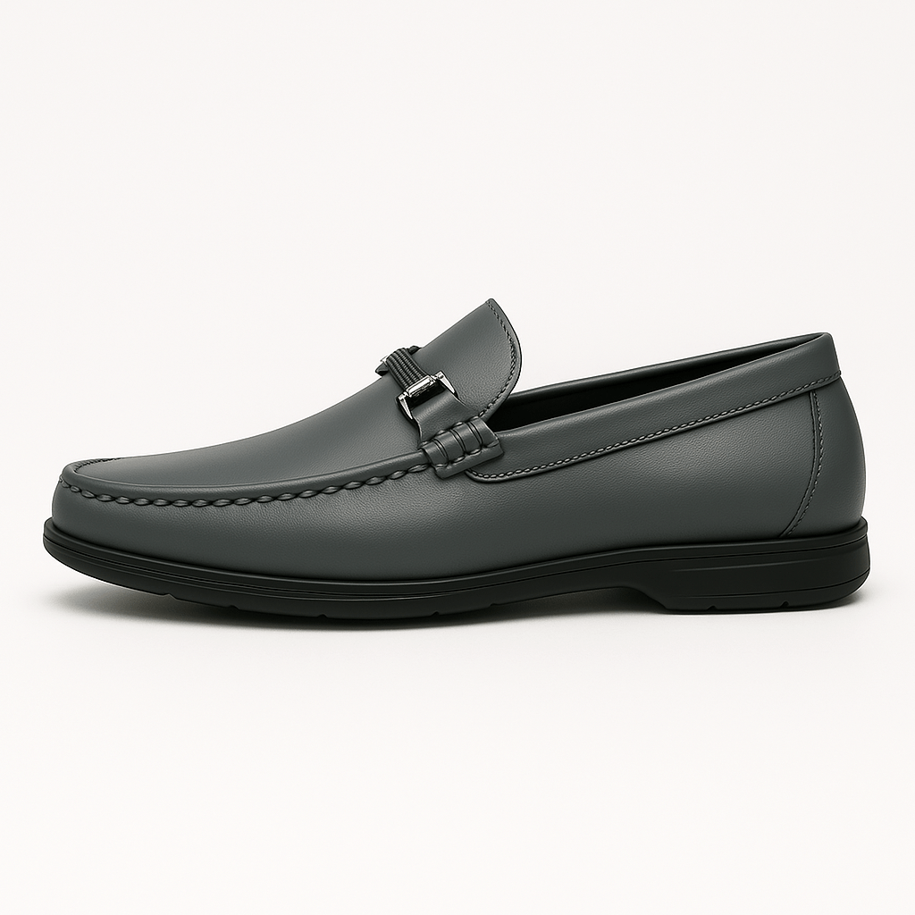 Mens Leather Slip-On Shoes Comfortable Fit