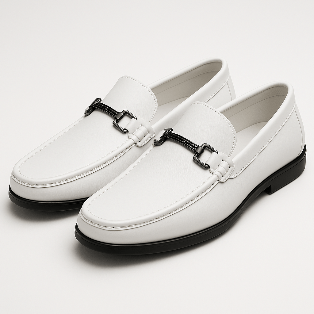 Mens Leather Slip-On Shoes Comfortable Fit
