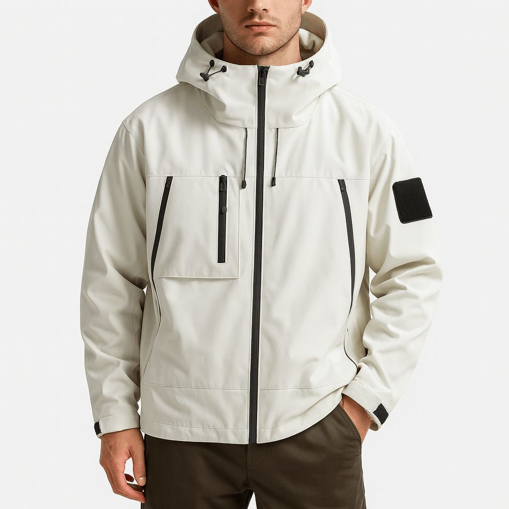 Mens Outdoor Jacket Waterproof Multi-Pocket Design - BritishMode
