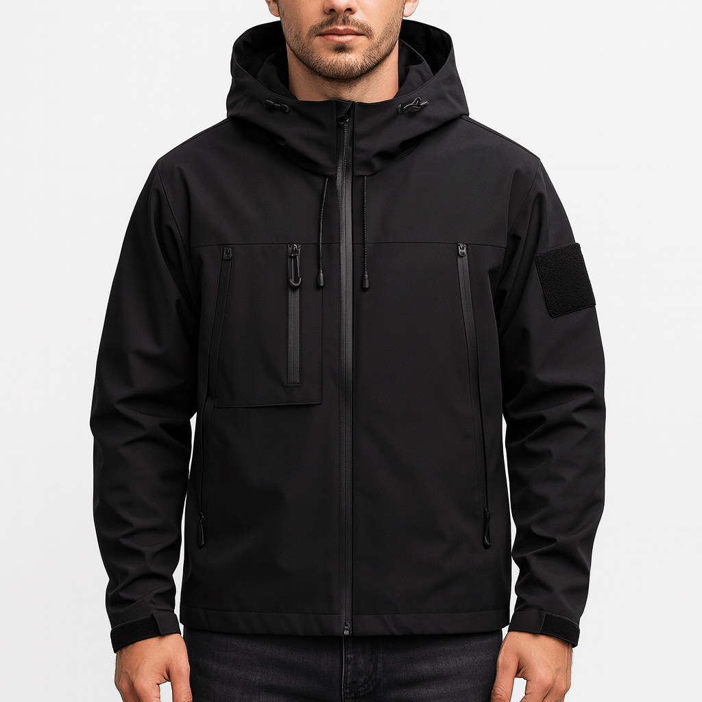 Mens Outdoor Jacket Waterproof Multi-Pocket Design