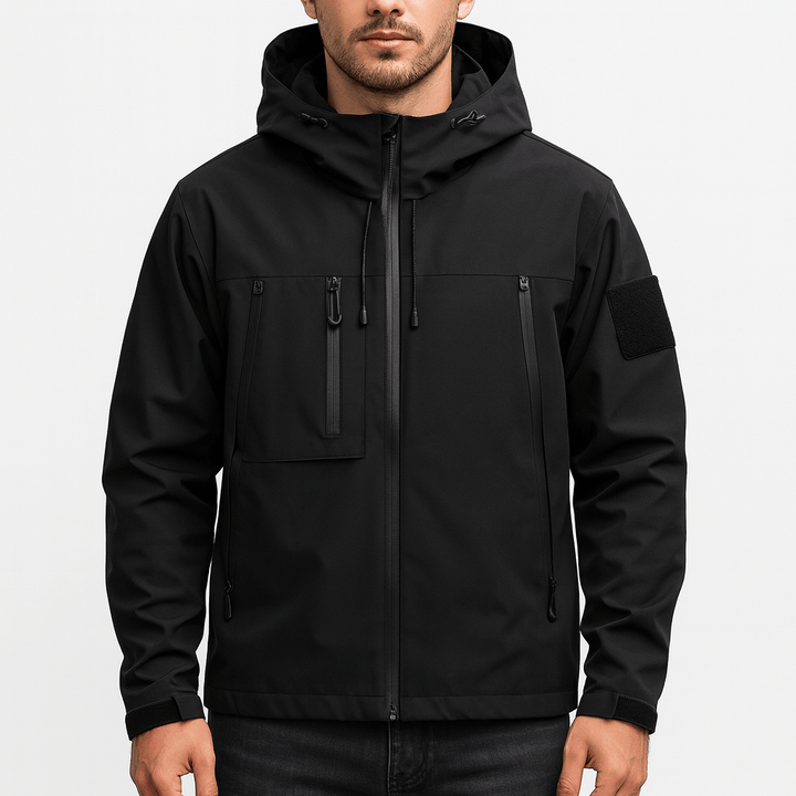 Mens Outdoor Jacket Waterproof Multi-Pocket Design