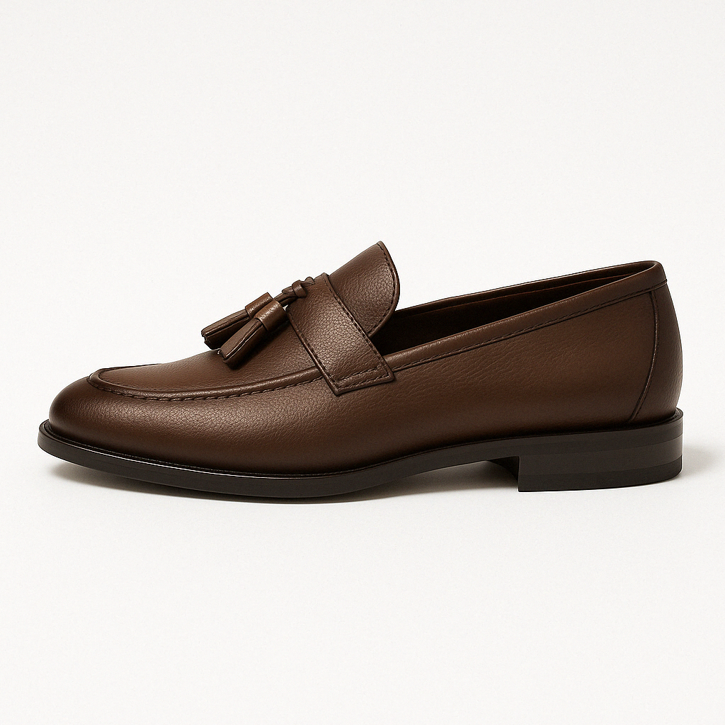 Mens Leather Oxford Loafers Classic Fit