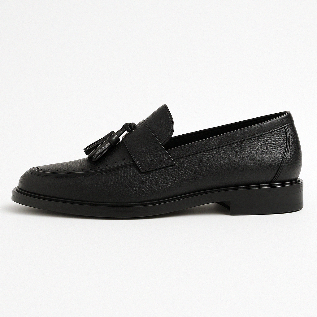Mens Leather Oxford Loafers Classic Fit