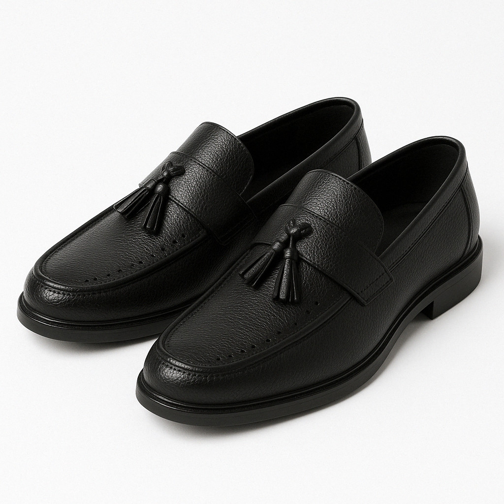 Mens Leather Oxford Loafers Classic Fit