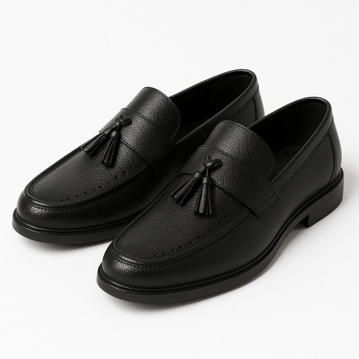 Mens Leather Oxford Loafers Classic Fit
