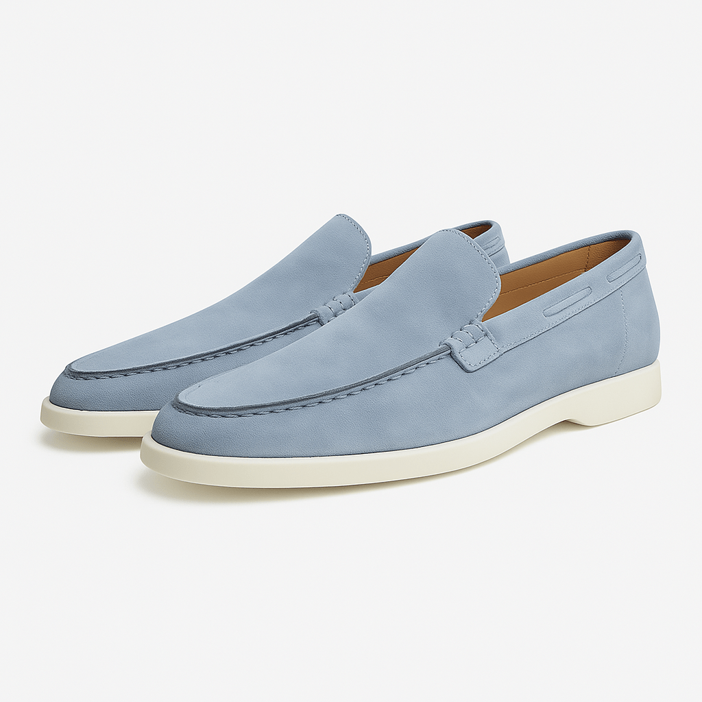 Mens Loafers Suede Flat Style - BritishMode