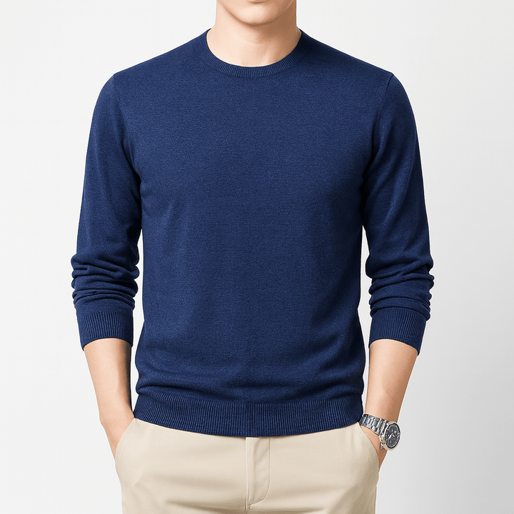 Mens Pullover Sweater Cotton Classic Fit - BritishMode
