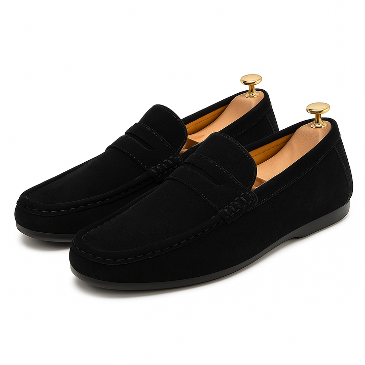 Mens Leather Slip-On Loafers Soft - BritishMode