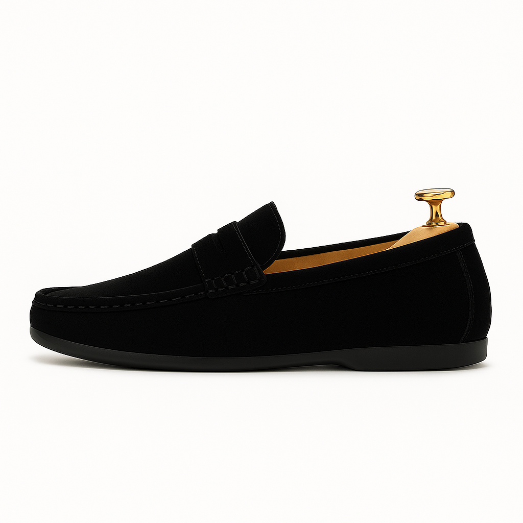 Mens Leather Slip-On Loafers Soft