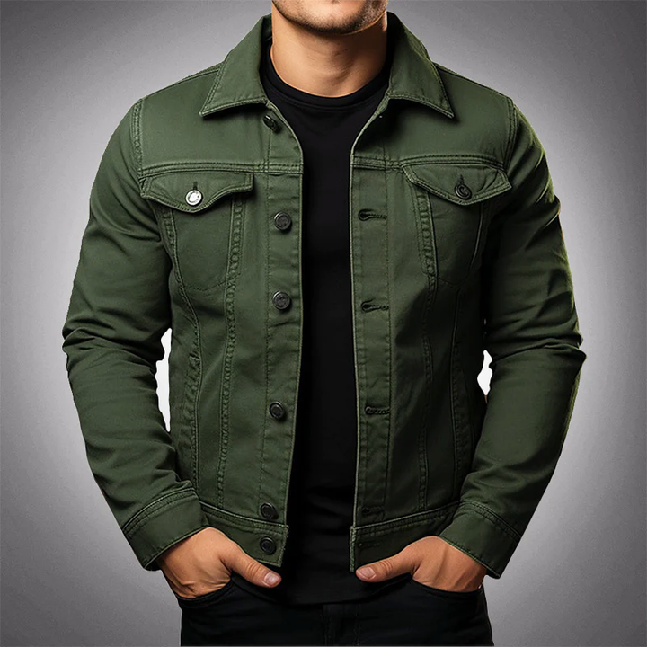 Mens Slim Fit Denim Jacket - BritishMode