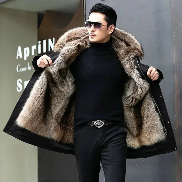 Mens Hooded Winter Parka Modern Comfortable Fit - BritishMode