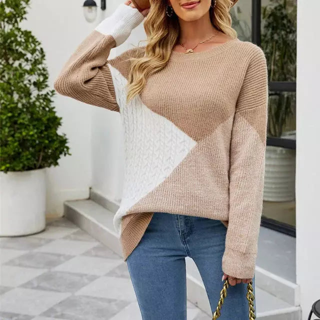 Womens Knit Sweater Cozy Fit Winter - BritishMode