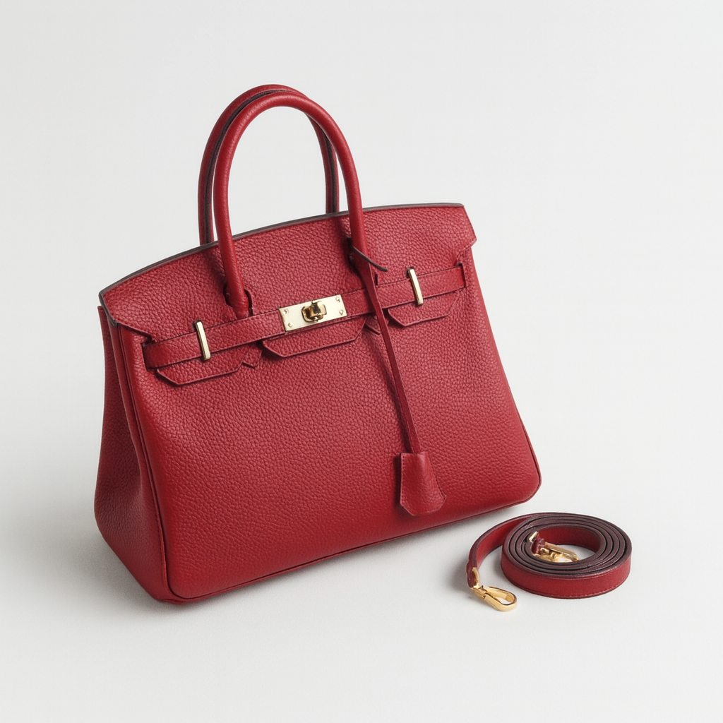 Womens Leather Designer Bag Structured Style