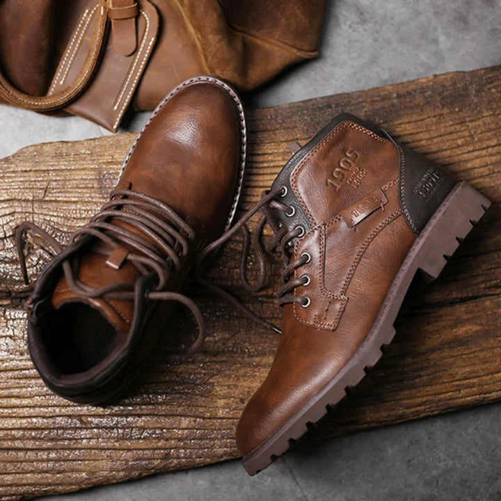 Mens Outdoor Ankle Boots with Non-Slip Sole